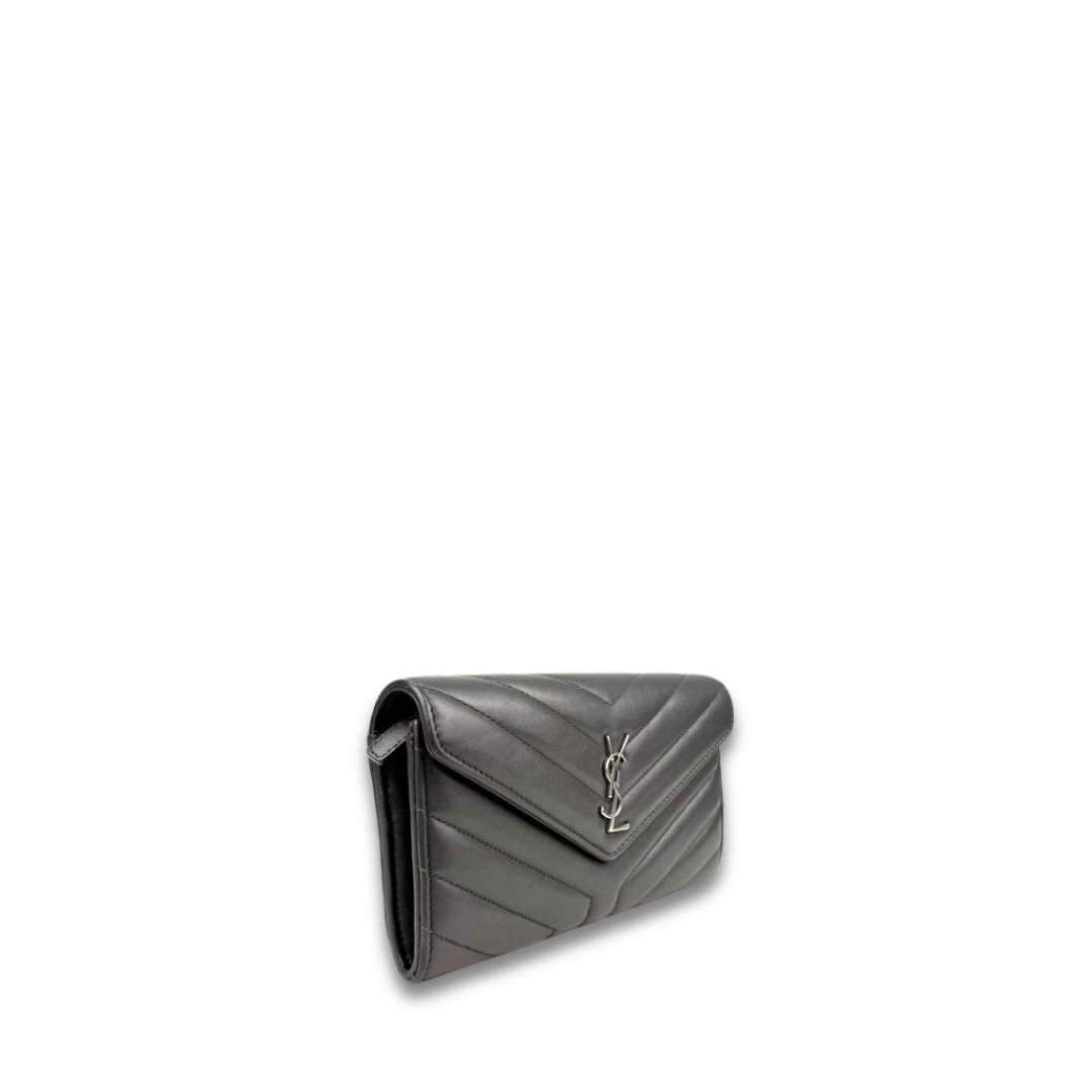 YSL Grey Cassandre Envelope Wallet