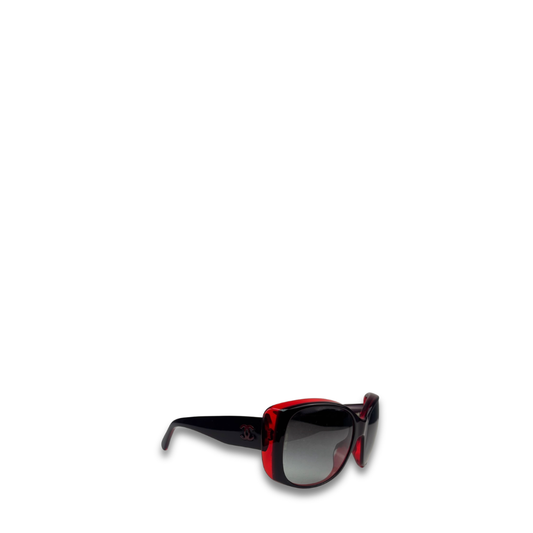 Chanel Burgundy Oversized Sunglasses