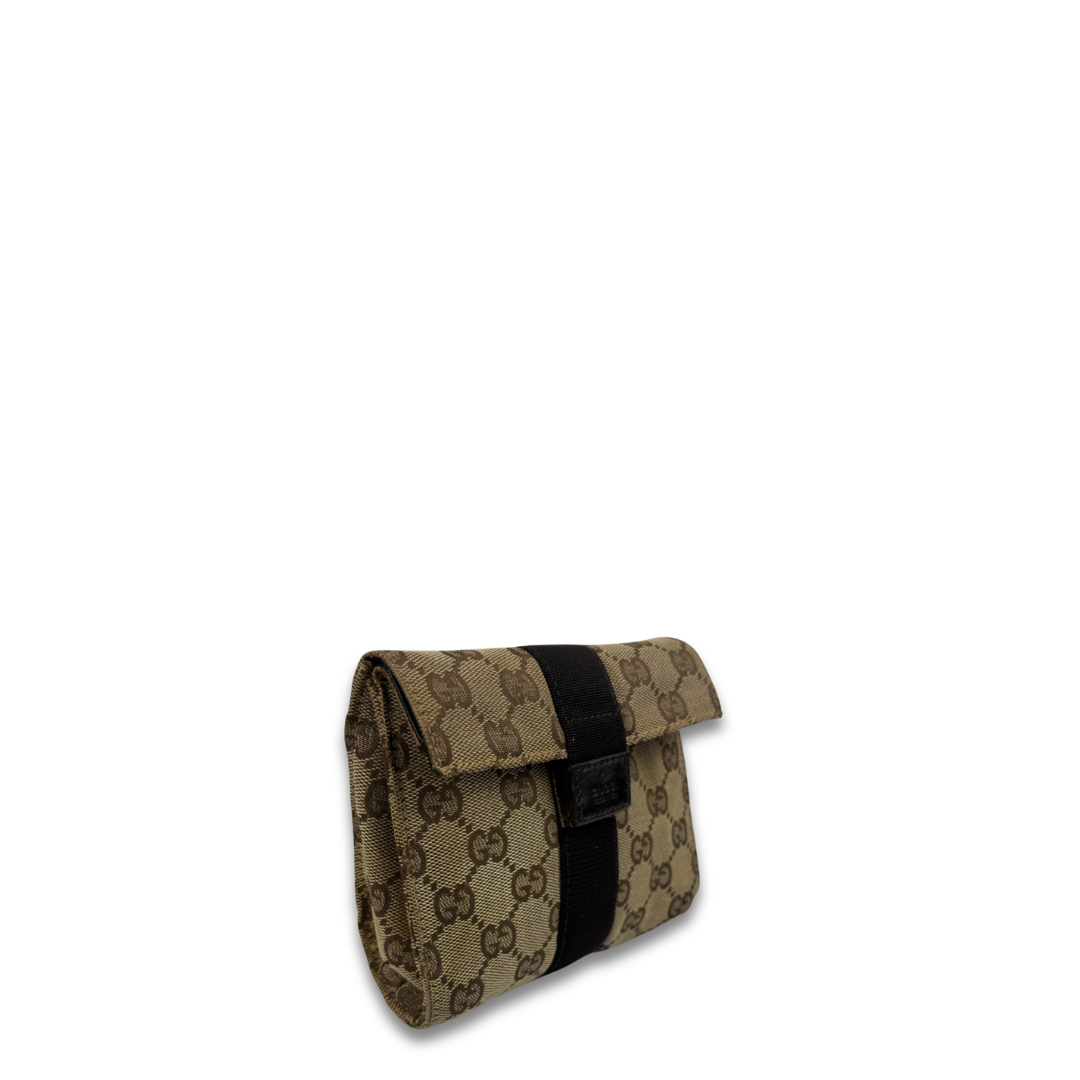 Gucci GG Canvas Fold-Over Pouch