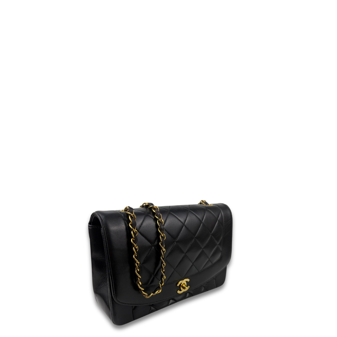 Chanel Medium Lambskin Diana Single Flap