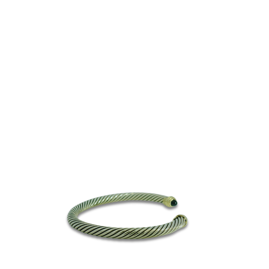 David Yurman 4mm Cable Classics Cuff - Black Onyx