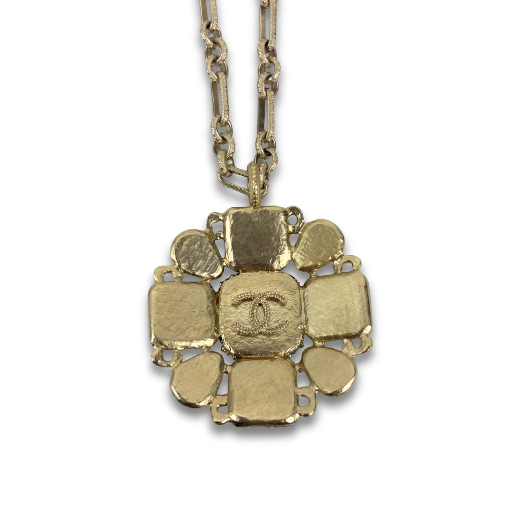 Chanel Multicolor Enamel Pendant Necklace