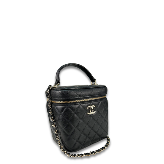 Chanel Caviar Top Handle Vanity Bag