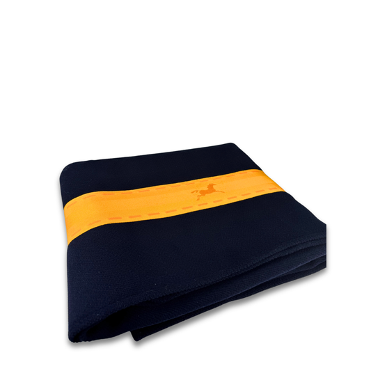 Hermès Navy Moorbrook Blanket
