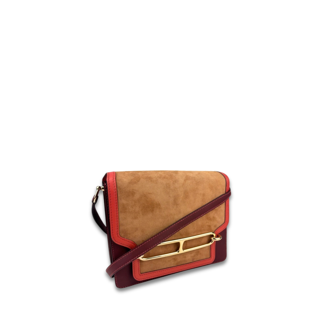 Hermès Suede Tricolor Roulis 23