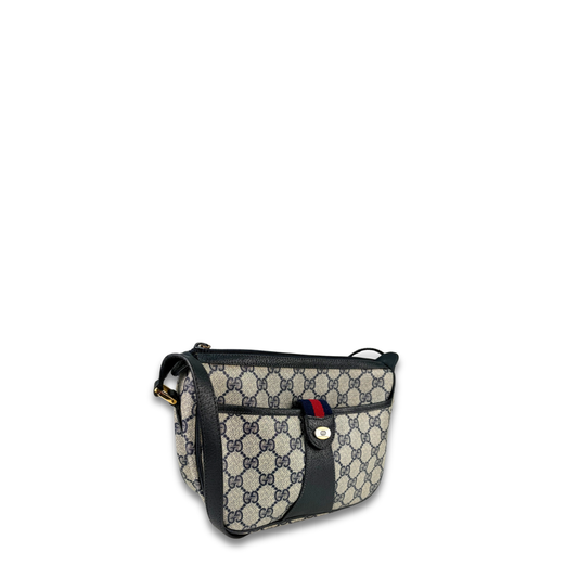 Gucci Navy GG Supreme Shoulder Bag