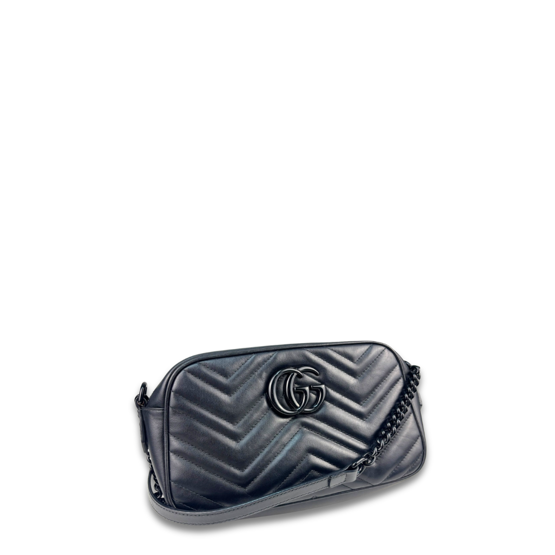 Gucci Black Marmont Small Camera Bag