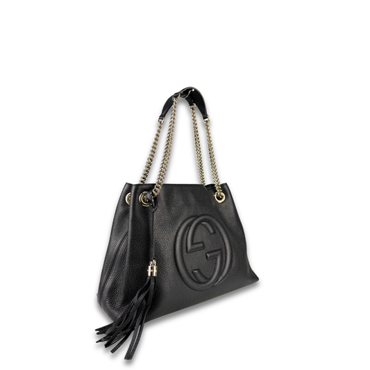 Gucci Black Soho Chain Tote