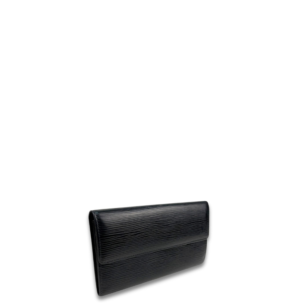 Louis Vuitton Black Epi Leather Sarah Wallet