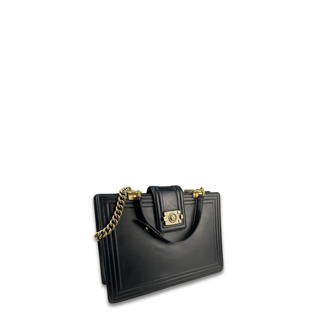 Chanel Black Medium Boy Tote