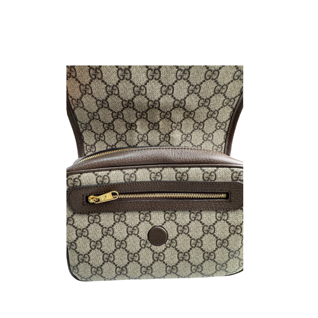 Gucci GG Supreme Ophidia Saddle Bag