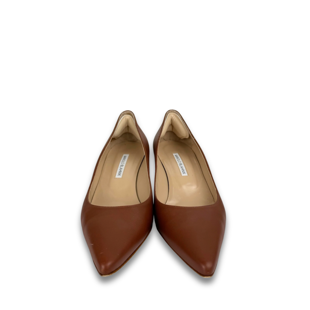 Manolo Blahnik Brown Srila 50 - Size 40