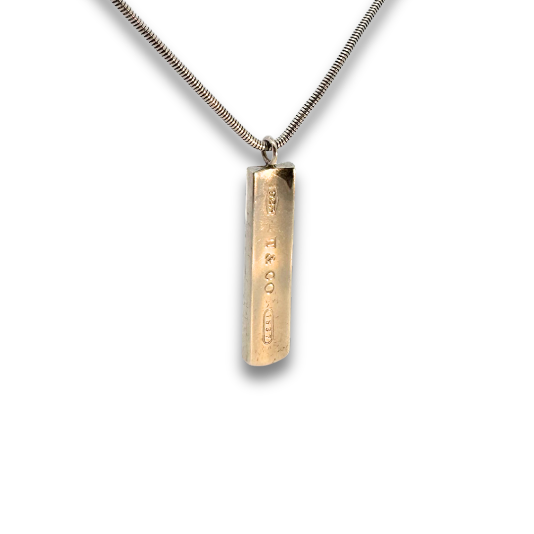 Tiffany & Co. 1837 Bar Pendant Necklace