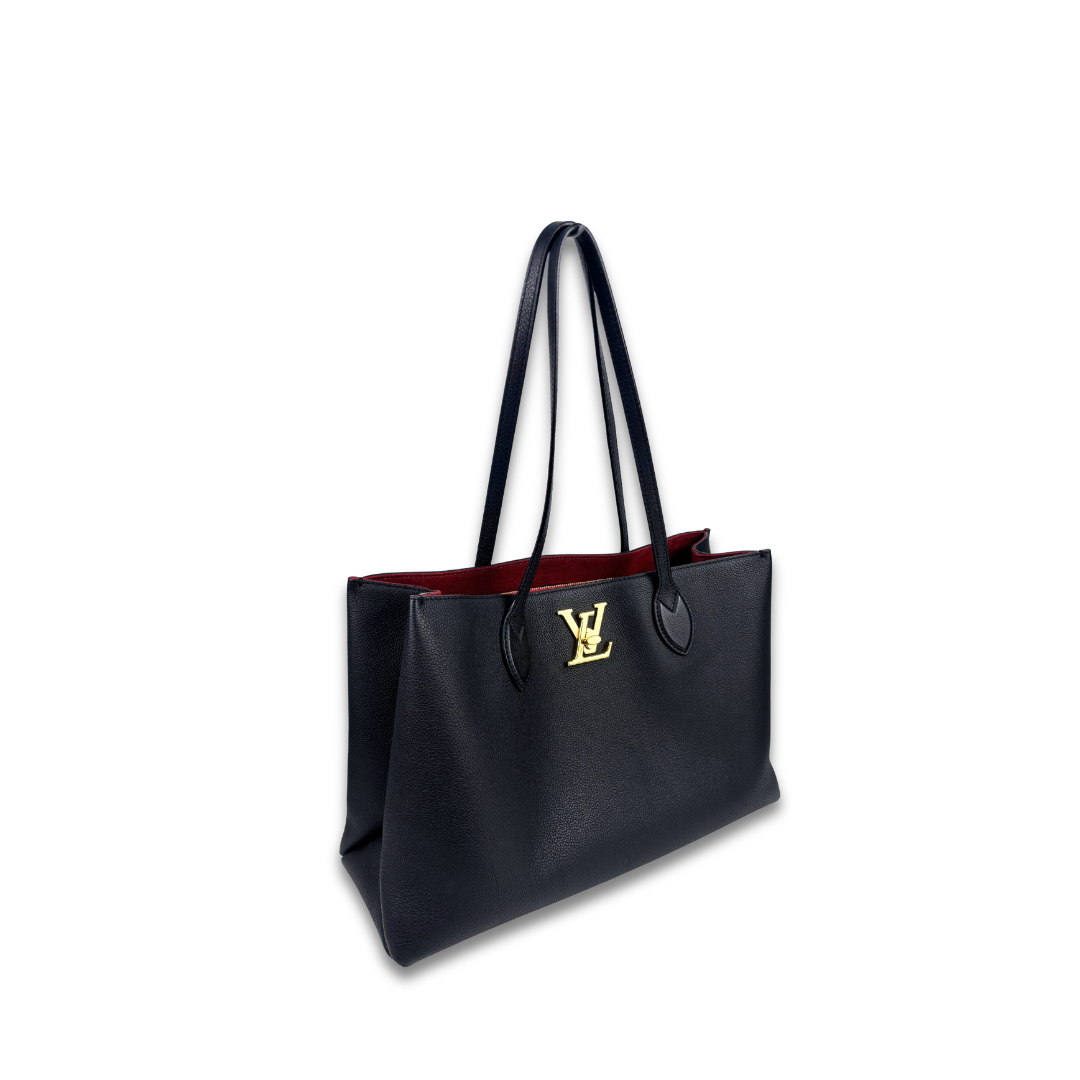 Louis Vuitton Black Lockme Shopper Tote