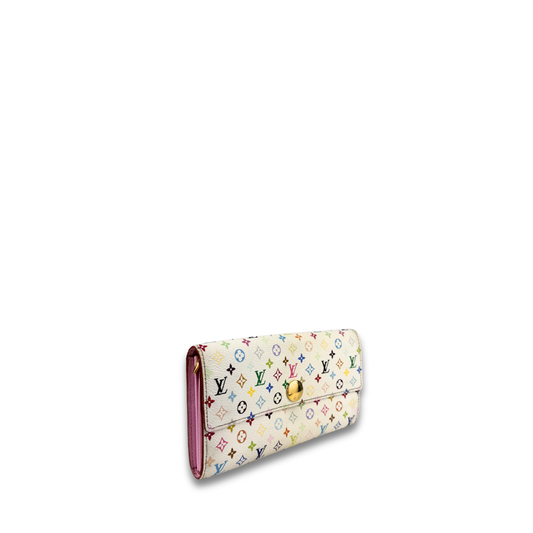 Louis Vuitton White Murakami Sarah Wallet