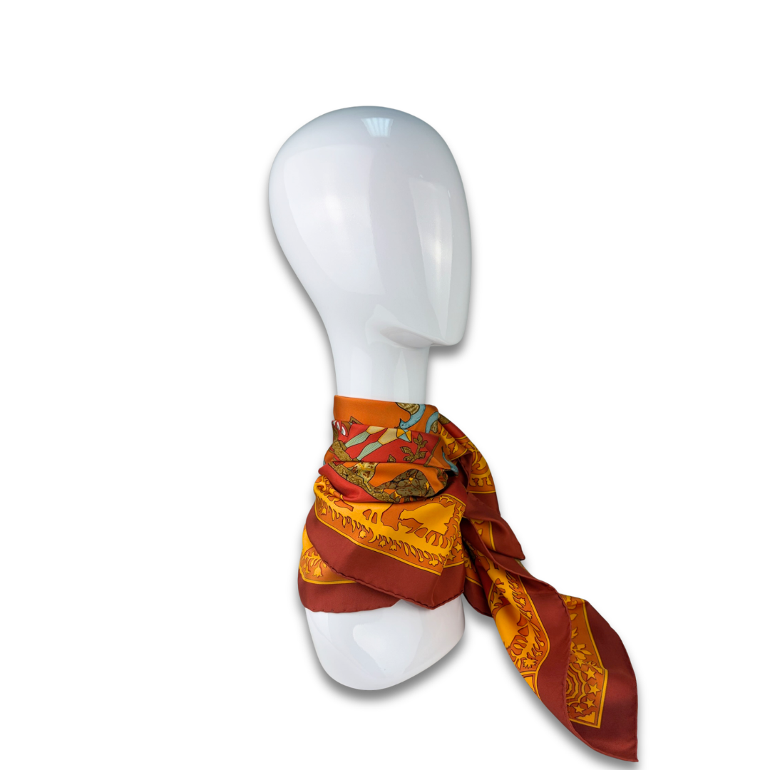 Hermès 'Early America' Silk Scarf 90