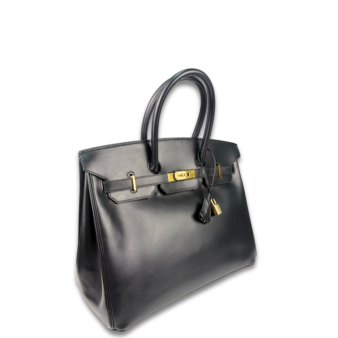 Hermès Box Calf Birkin 35 Noir