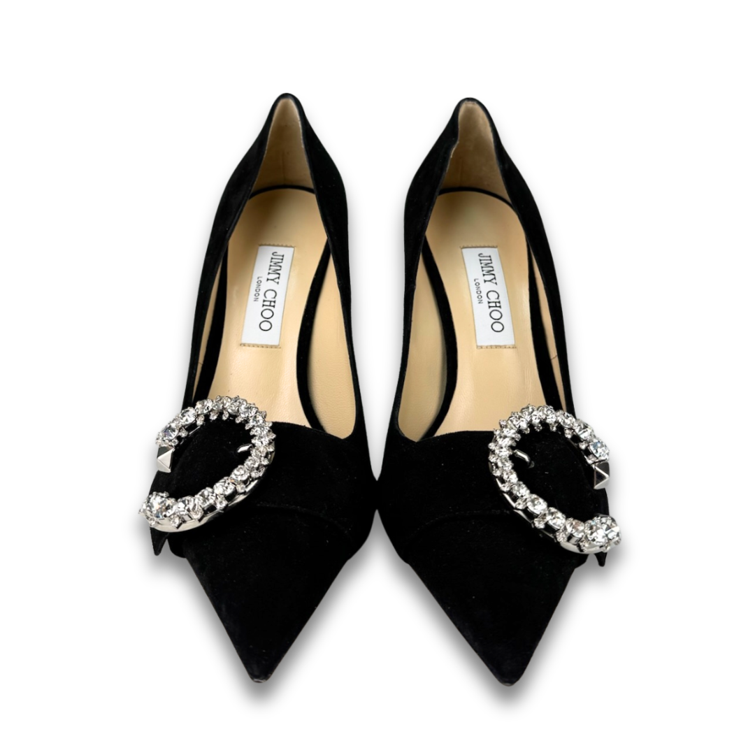 Jimmy Choo Suede Melva 90 Pumps - Size 40