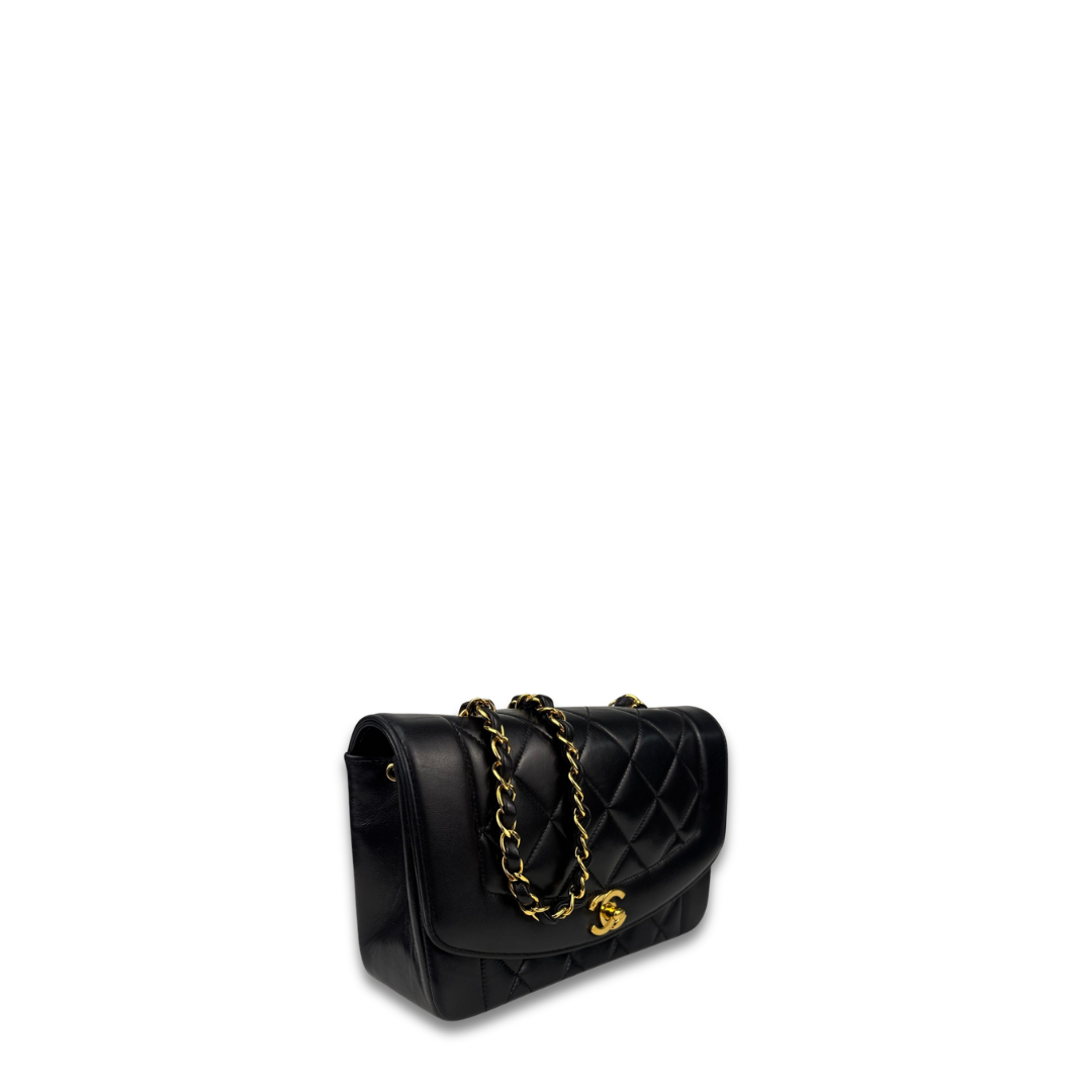Chanel Small Lambskin Diana Single Flap