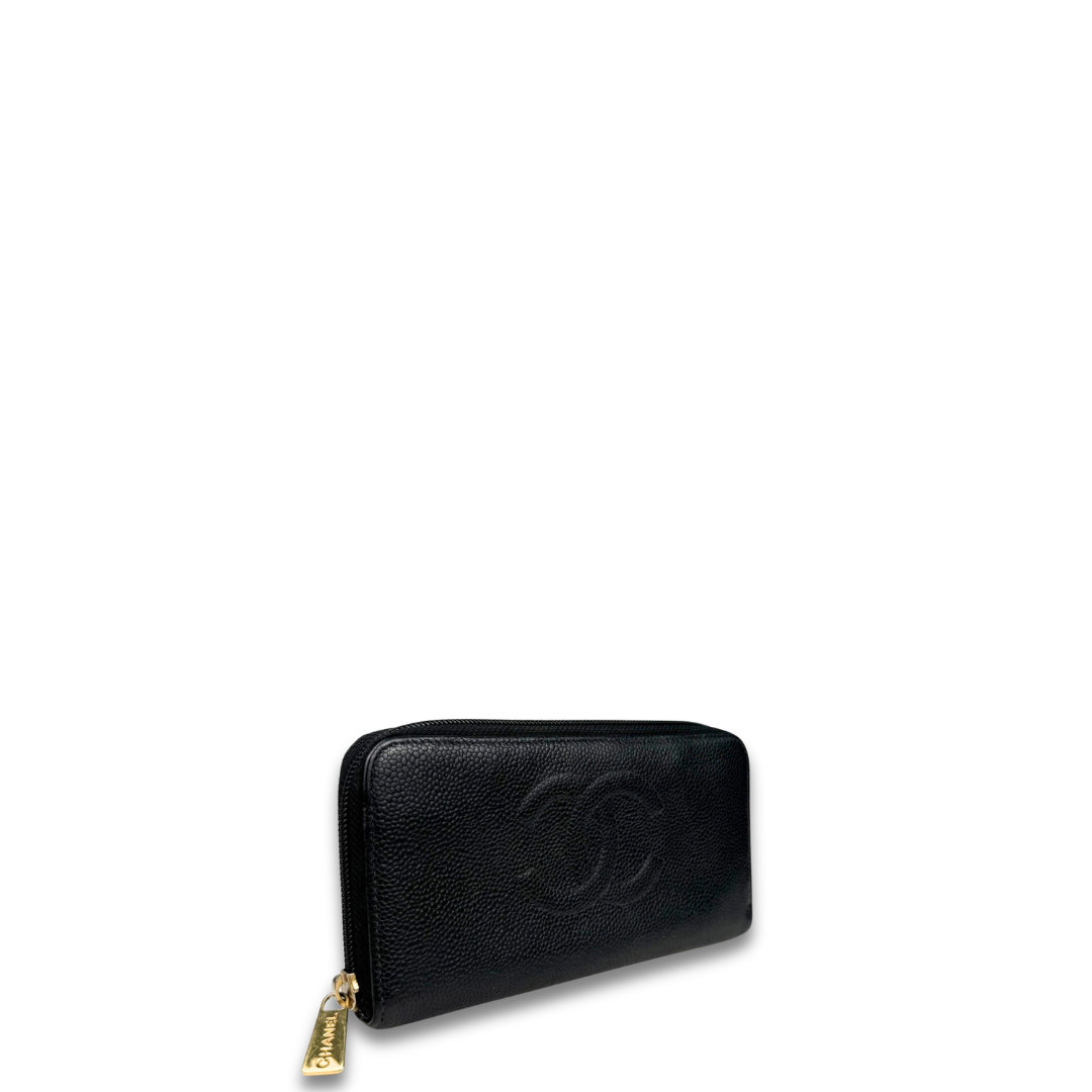 Chanel CC Timeless Zip Around Wallet