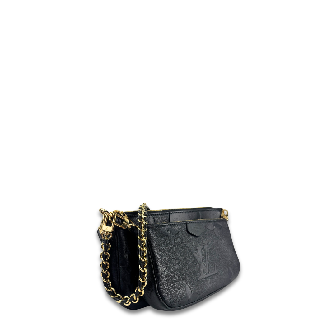 Louis Vuitton Black Empreinte Multi Pochette Accessoires
