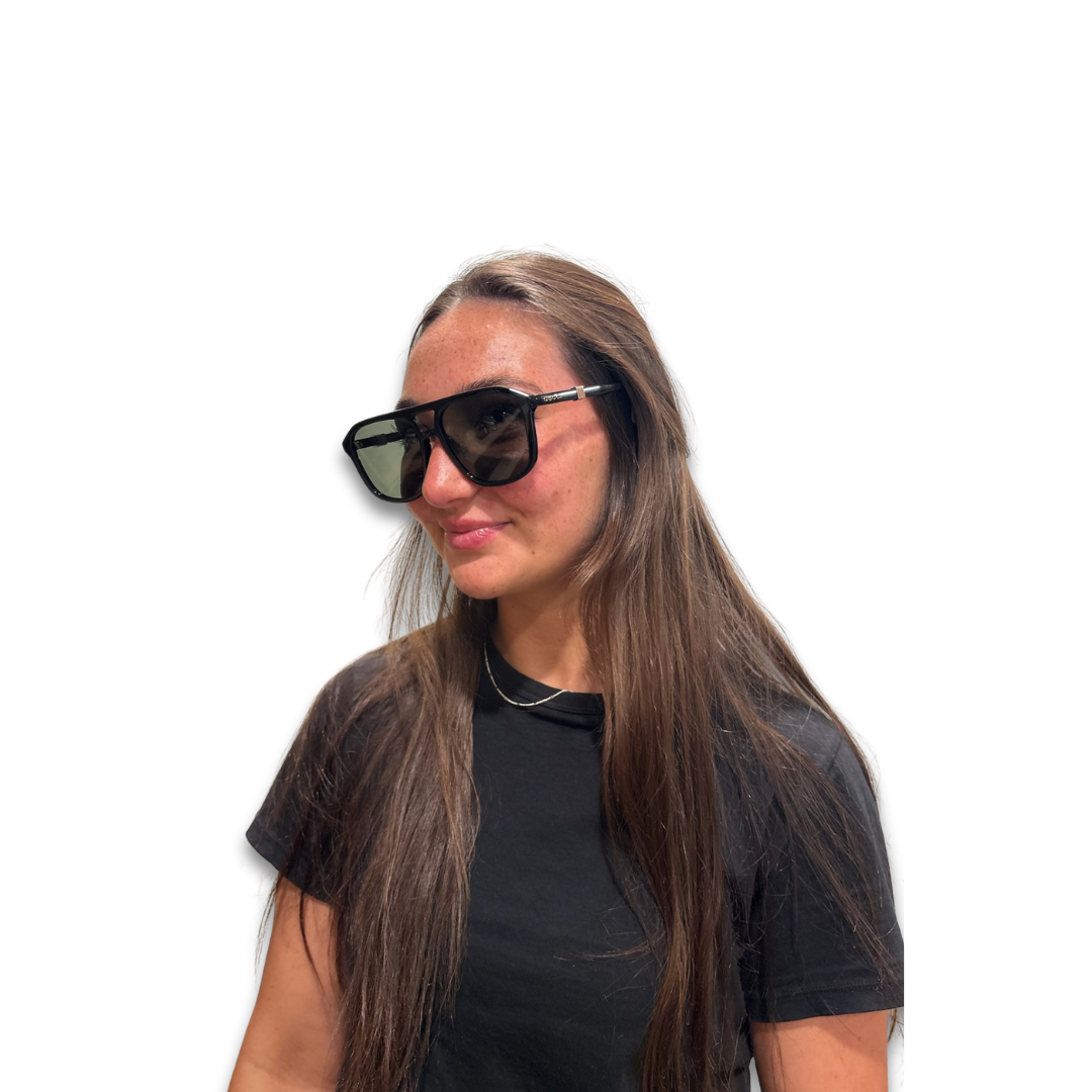 Gucci Black Pilot Sunglasses