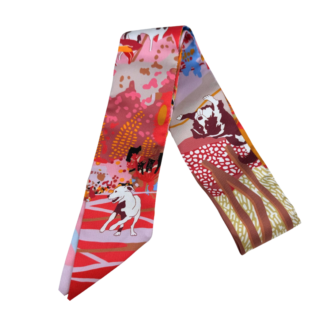 Hermès 'En Liberte' Silk Twilly