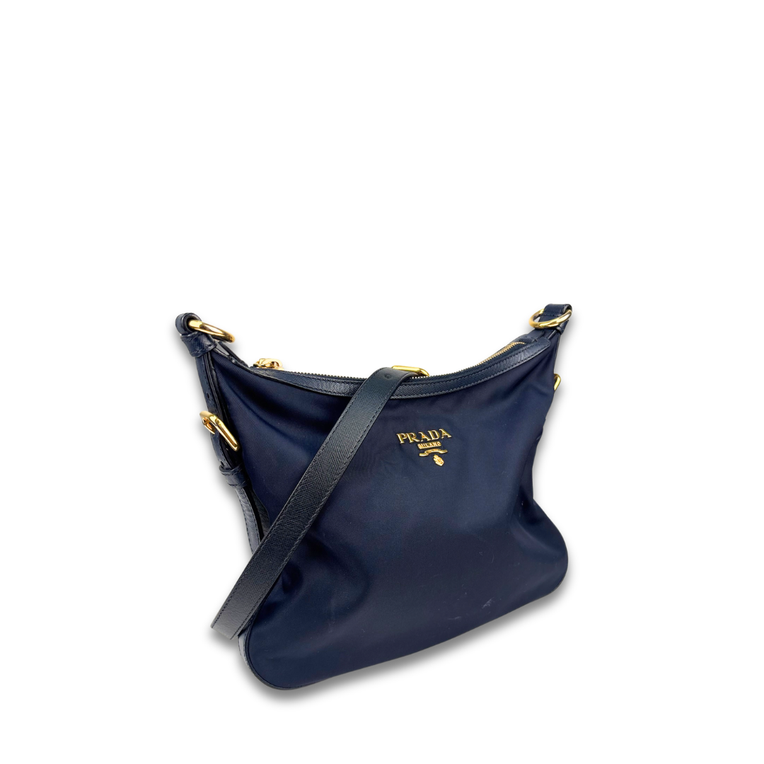 Prada Navy Nylon Crossbody Bag