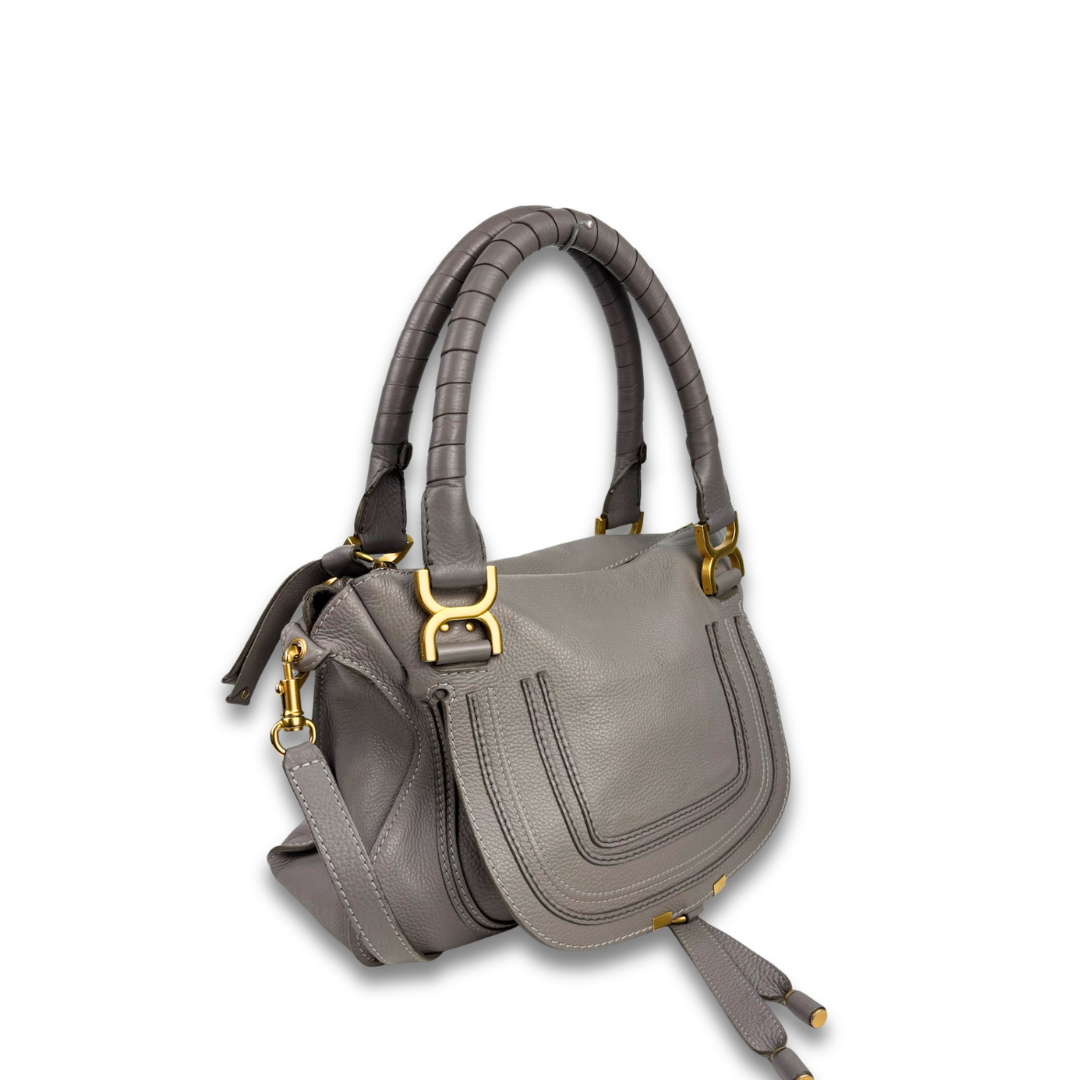 Chloé Grey Medium Marcie Satchel