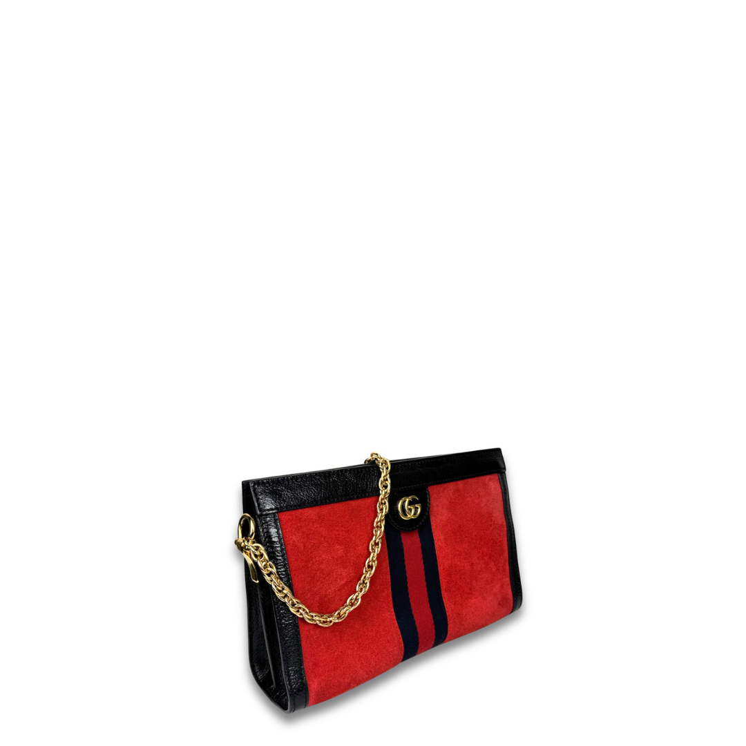 Gucci Ophidia Medium Suede Shoulder Bag