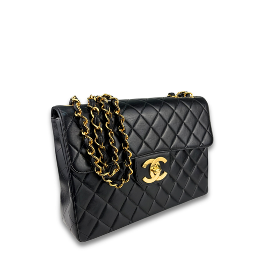 Chanel Vintage Classic XL CC Jumbo Single Flap