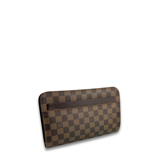 Louis Vuitton Damier Ebene Saint Louis Wristlet Clutch
