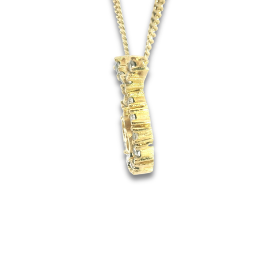 Dior Crystal Teardrop Necklace
