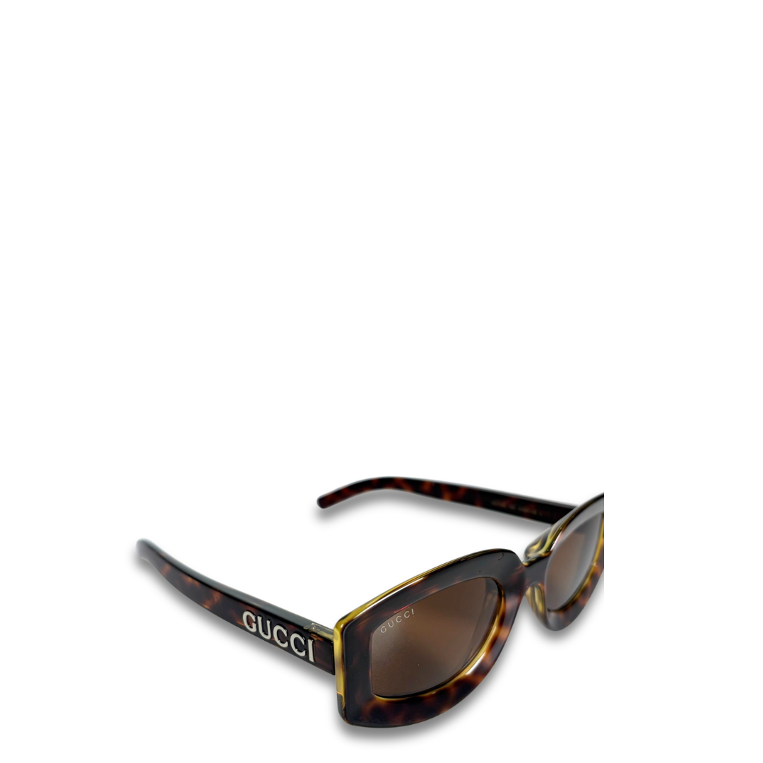 Gucci Squoval Tortoiseshell Sunglasses