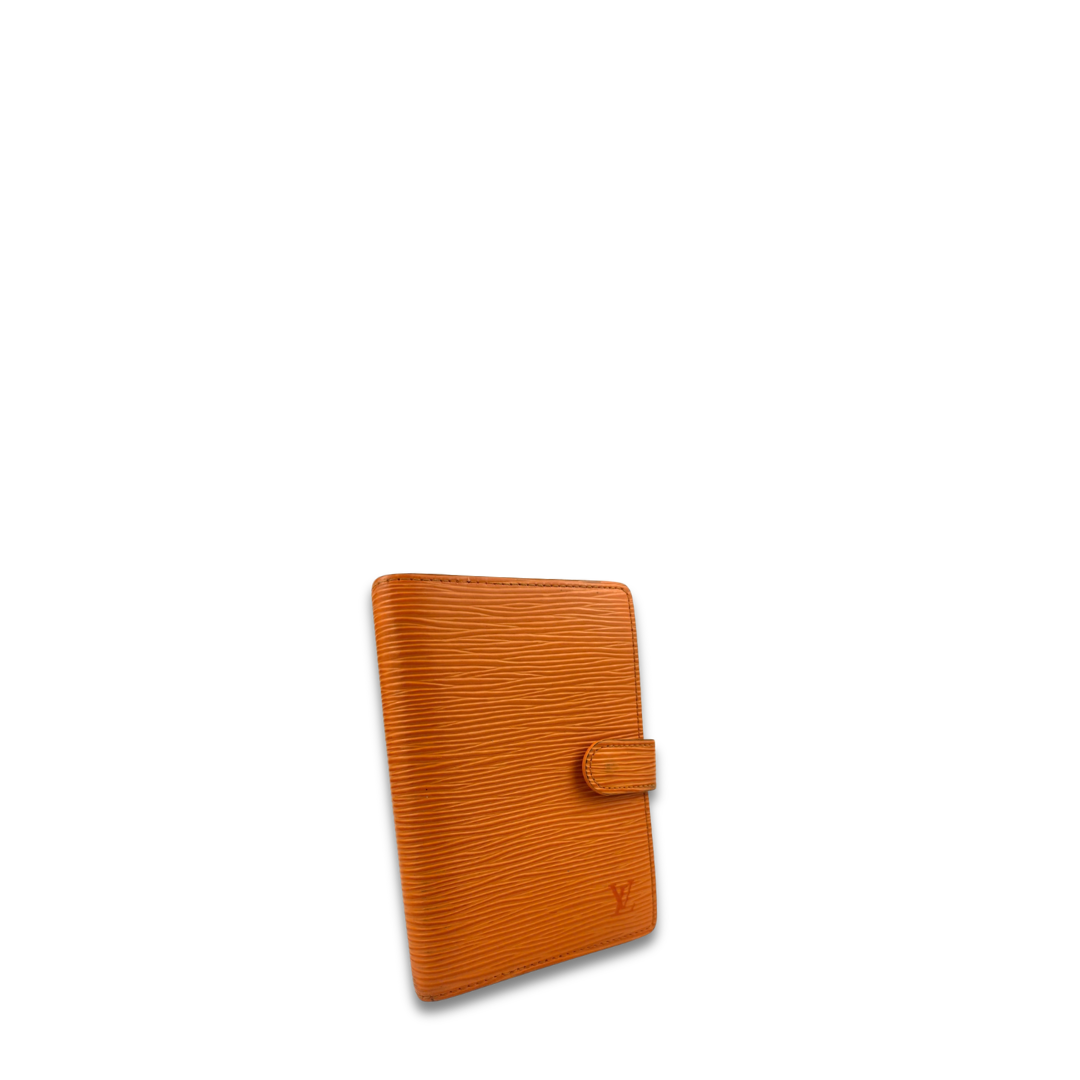 Louis Vuitton Orange Epi Leather Agenda PM
