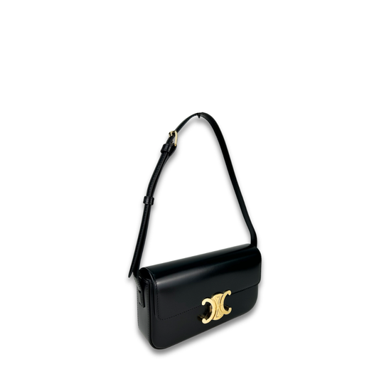 Celine Leather Claude Shoulder Bag