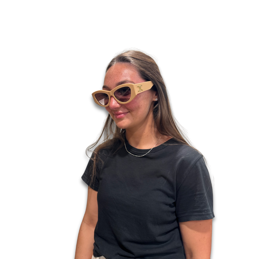 Celine Beige Cateye Sunglasses