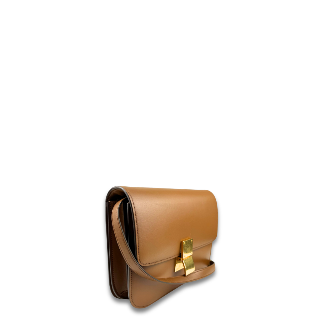 Celine Brown Medium Calfskin Box Bag
