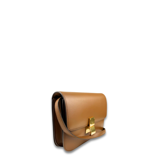 Celine Brown Medium Calfskin Box Bag