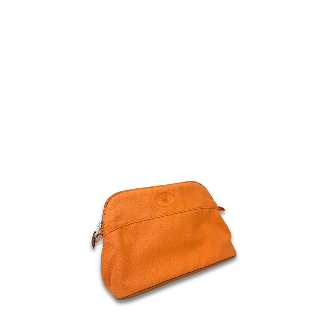 Hermès Orange Toile Bolide Case MM
