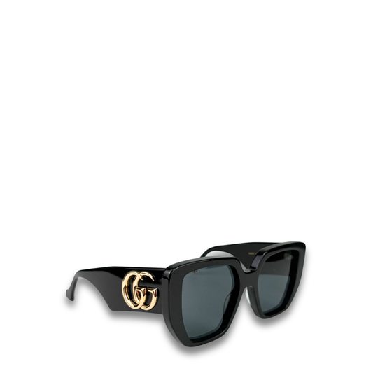 Gucci Black Geometric Sunglasses