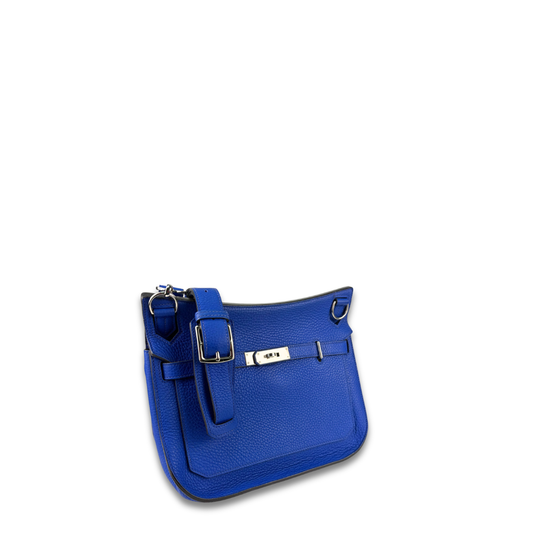 Hermès Clemence Jypsière 28 Bleu Electrique