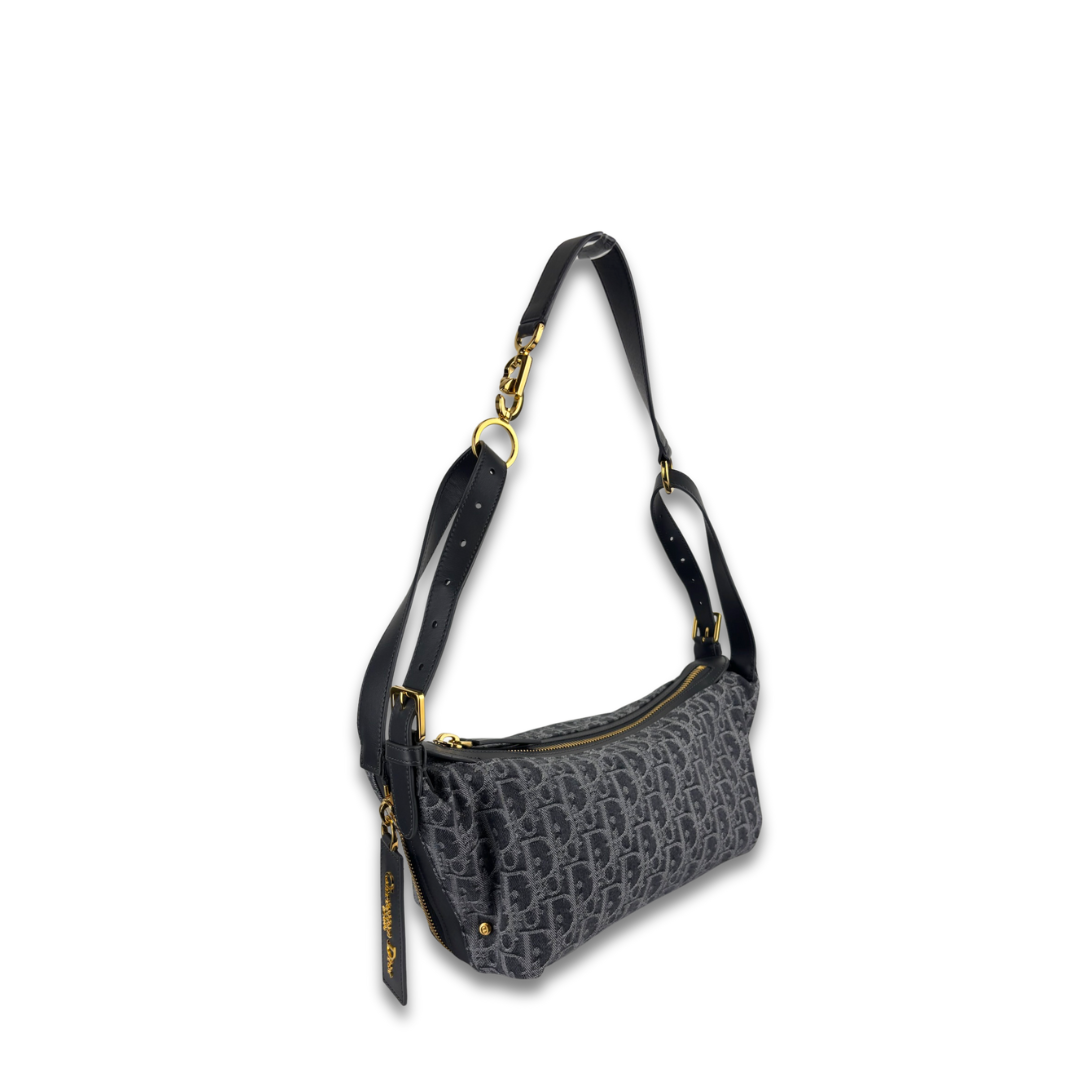 Dior Small Canvas D-Journey Shoulder Bag