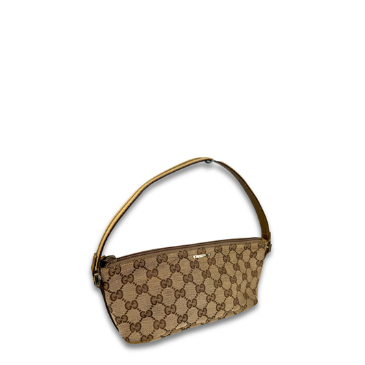 Gucci Brown GG Canvas Boat Pochette