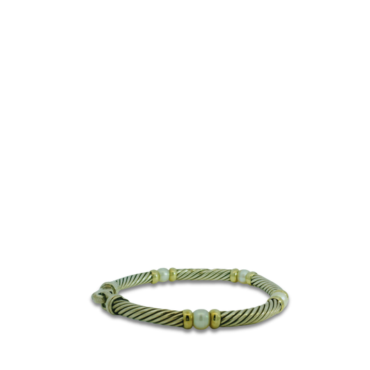 David Yurman 6mm Pearl Metro Station Bracelet