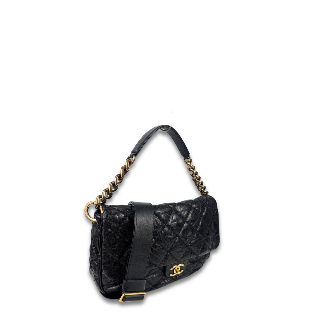 Chanel Coco Pleats Flap Messenger Bag