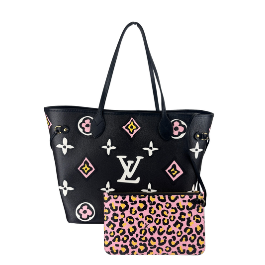 Louis Vuitton Limited Edition Wild At Heart Neverfull MM Set