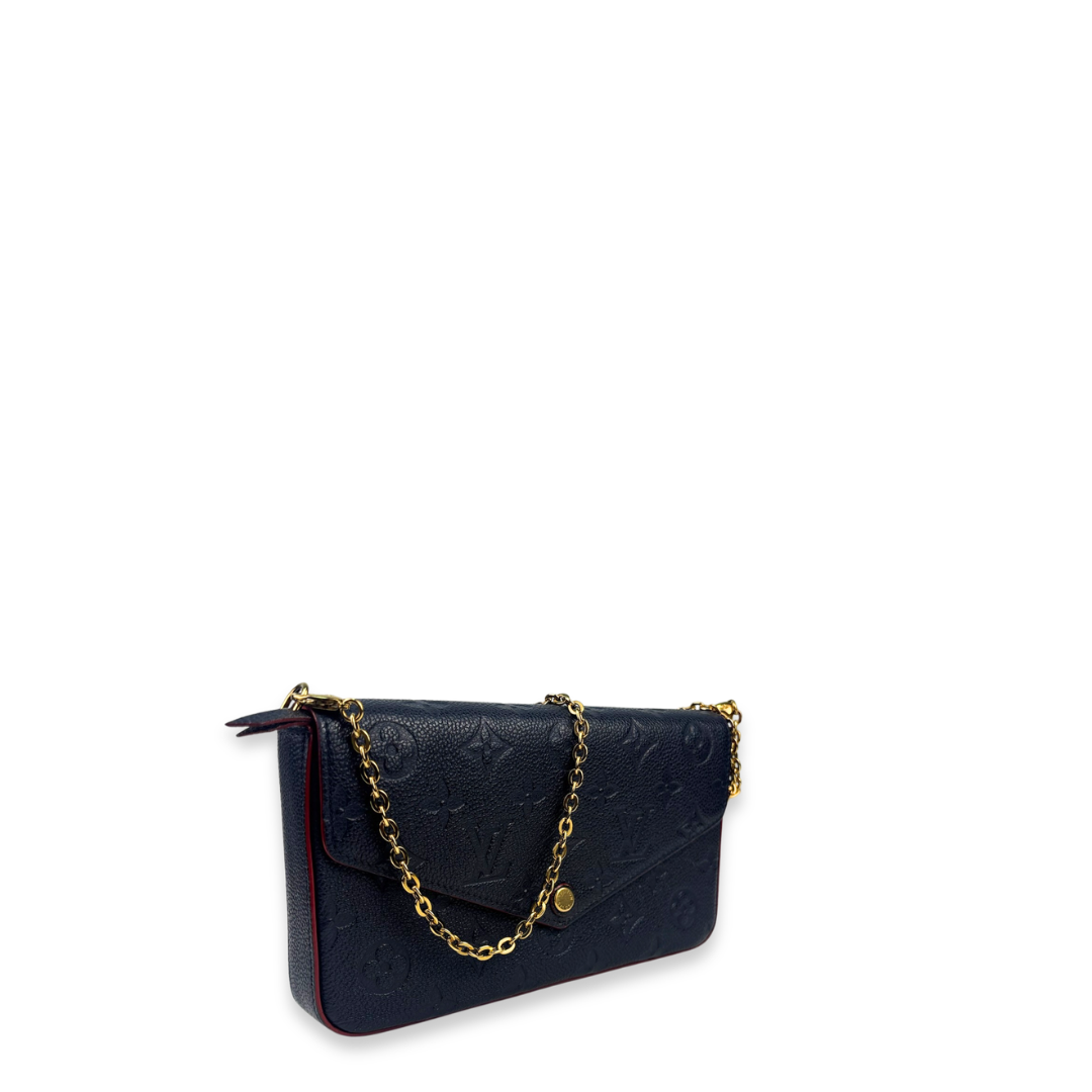 Louis Vuitton Navy Empreinte Pochette Felicie