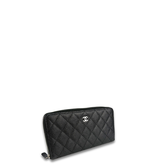 Chanel Classic Caviar Zipper Wallet