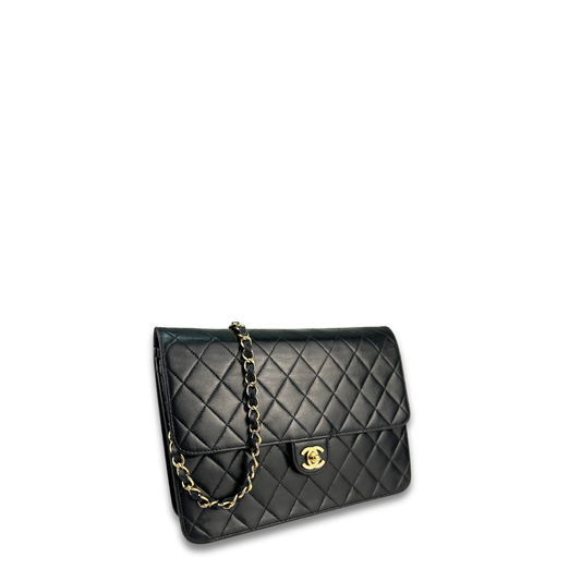 Chanel Black Pushlock Shoulder Bag